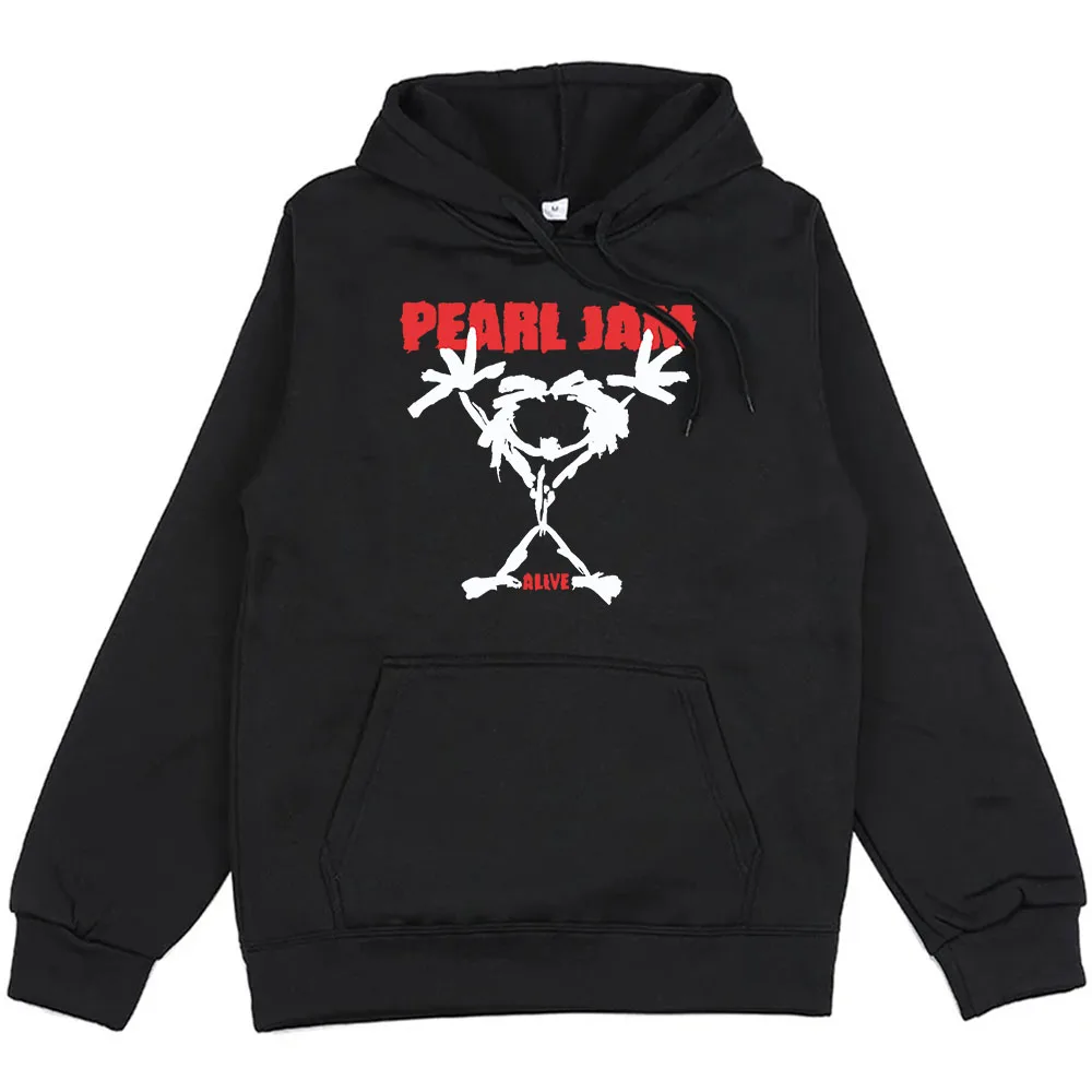 Pearl Jam Cartoon Printing Hoodies Sudaderas Long Sleeve Winter Fleece Sweatshirts for Men/Women Graphic Clothes Hooded Fashion