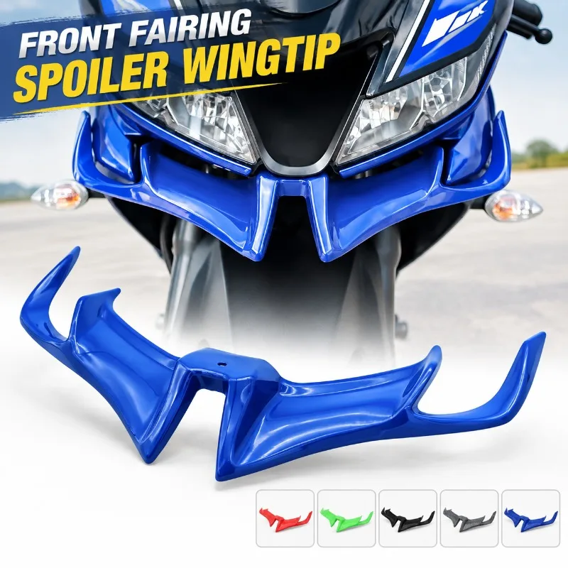 Motorcycle Front Fairing Spoiler Wingtip ABS Fit Sport Bike Compatible with GIXXER SF 250 150 155 RS 200 YZF R15 V3.0 2017-2020