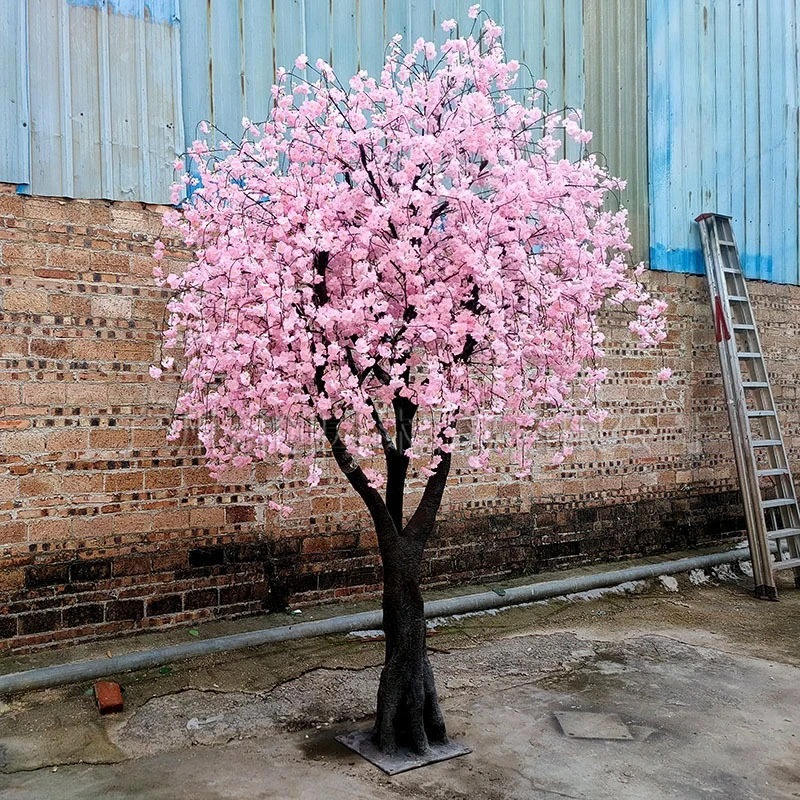 

Artificial cherry blossom tree indoor decoration fake tree wishing tree shopping mall decoration hanging cherry blossom