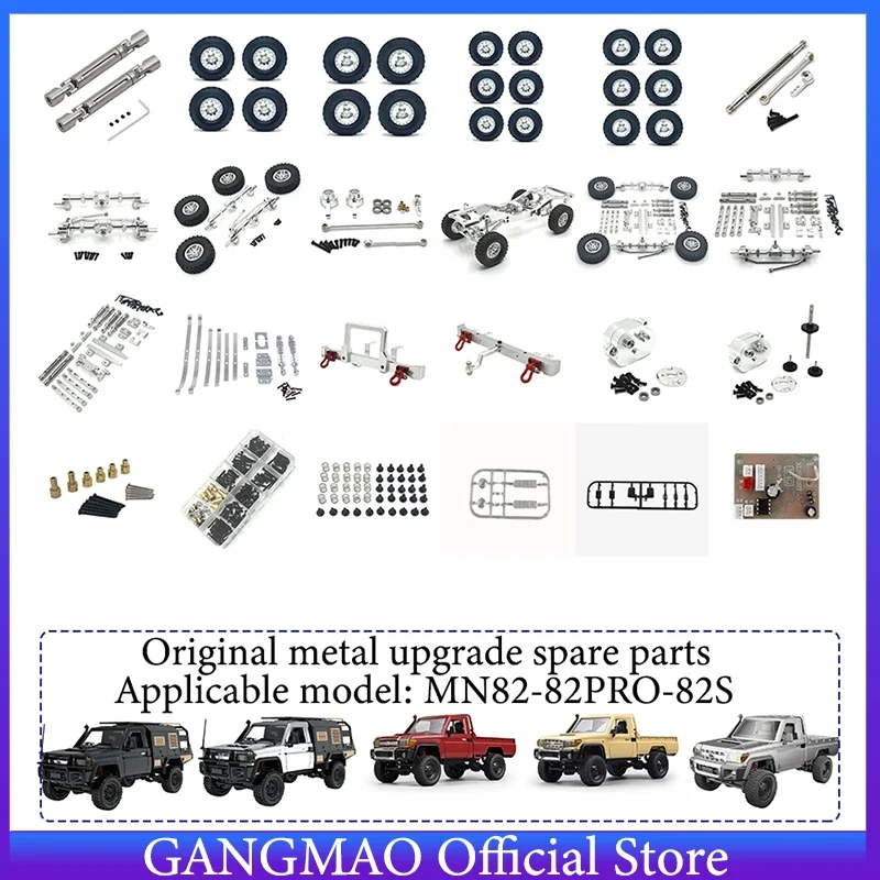 Rcgofollow mn82 lc79 mn78 1/12 rc peças de carro liga alumínio dianteiro traseiro portal eixo atualização e modificação kits diy vulneráveis