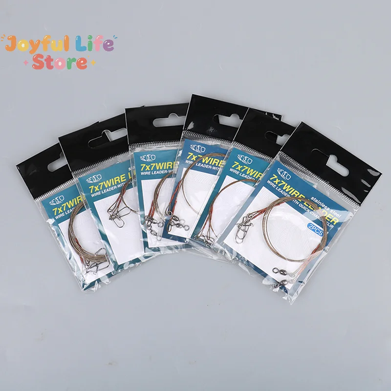 Hot 1 Pack Steel Fishing Line Wire Line Leader Fishing Leash  Anti-winding Titanium Wire Anti-bite Wire Fishing Accessories