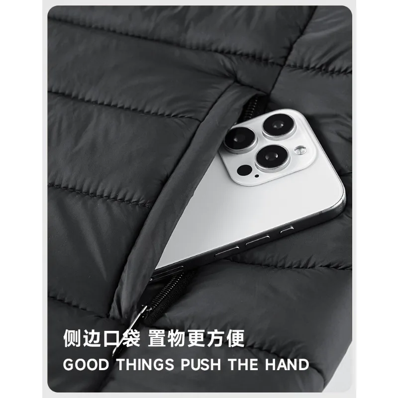 Piumino solido invernale da uomo Nuovo versatile colletto alla coreana Giacca imbottita in cotone Cappotto di alta qualità Abbigliamento da uomo caldo antivento