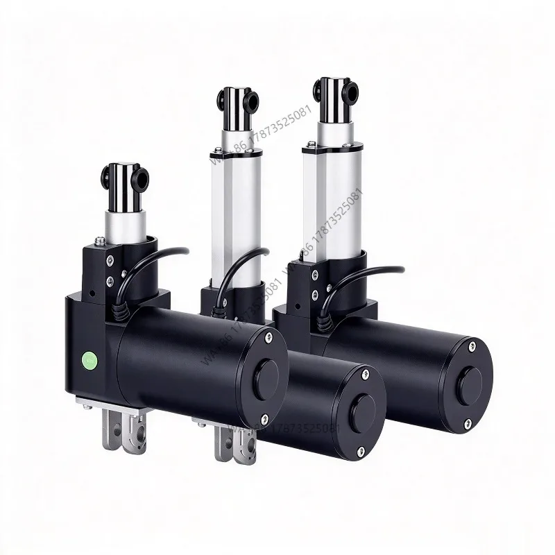 6000N Linear Actuator Silent DC Motor Remote Rod 12V High Thrust Low Noise Electric Push Rod U-shape for Turning Bed Elevator
