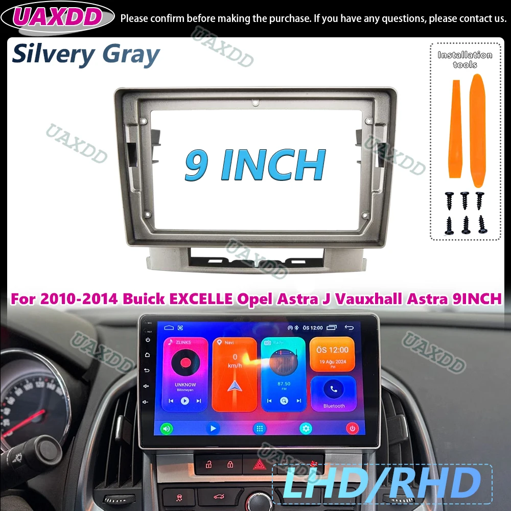 9Inch for Buick Excelle Opel Astra J Vauxhall Astra 2010-2014 Car Frame Band Adapter Android Radio Audio Board Mount Panel Kit