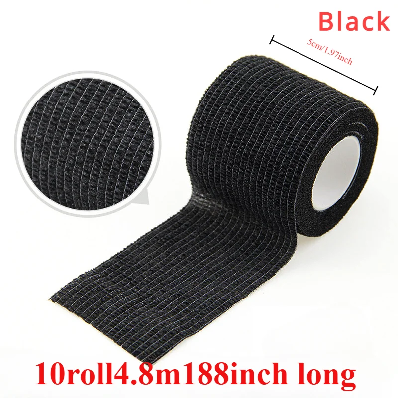 10 pcs Colorful Sports Self Adhesive Elastic Bandage Wrap Tape Elastoplast For Knee Pads Finger Ankle Palm Aid Kit Pet Tool Warm