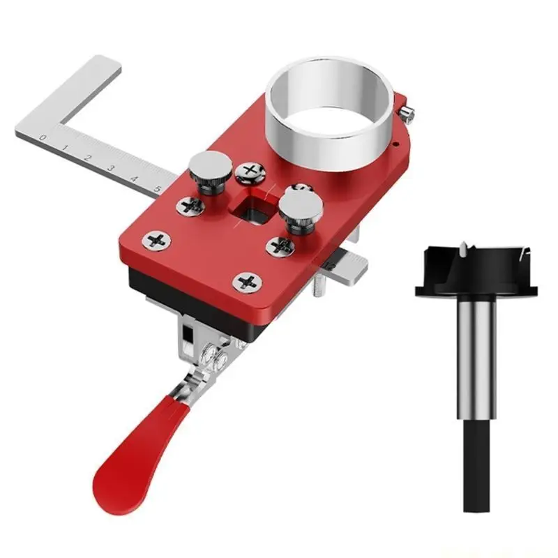 A2BE Furniture Hinge Drill Guide Tool Positioner for Accurate 35mm Hole Placement