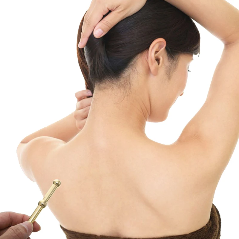 

Pure Copper Acupressure Pen Ear Acupoint Massage Stick Improve Eyesight Acupuncture Point Massager Acupoint Meridian Massage Pen