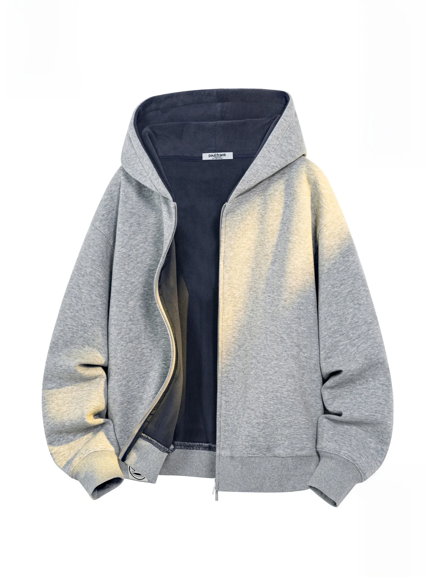 

PaulFrank Men's Hooded Fce Lined Sweatirt Thi Casual Warm Winter Jaet Polyester Cotton Blend Long Sve Zipper Closure