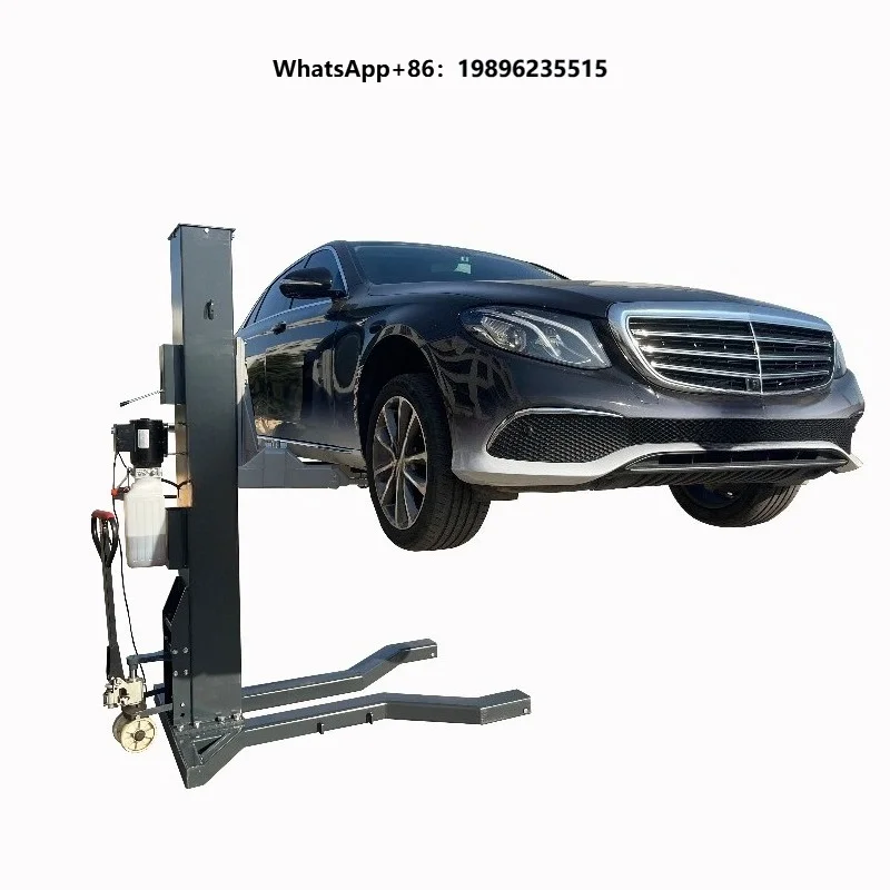 High Quality Single Post Hydraulic Car Lift 2.5 Ton Capacity 1800mm Lift Height