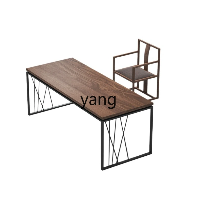 LMM calligraphy table Solid wood minimalist desk Modern minimalist workbench Long strip painting table Picture case
