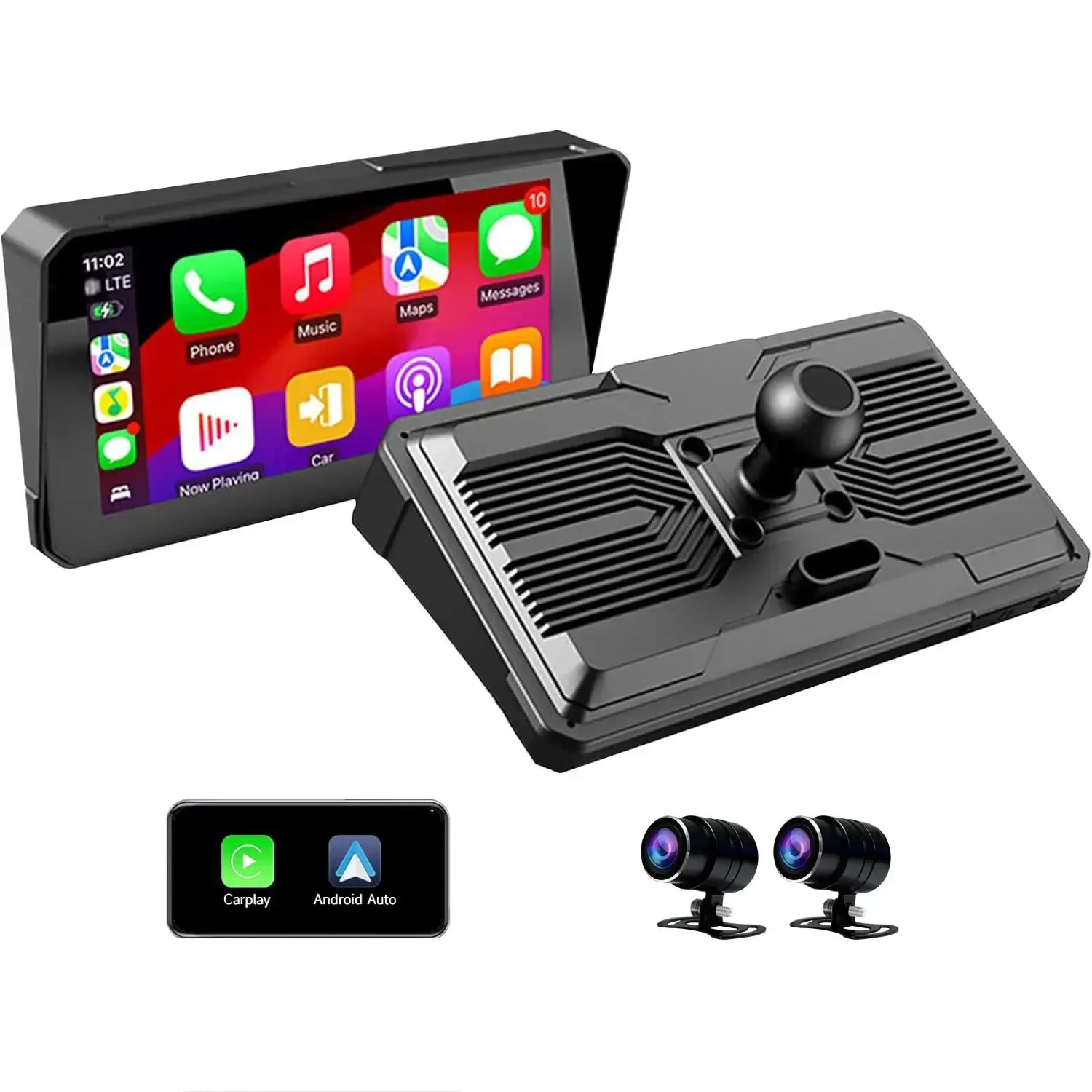 

In stock 6 Inch Wireless Motorcycle Carplay Dvr Android Auto Ips Display Screen Oem/odm Motorbike Headunit Carplay/aa Gps Naviga