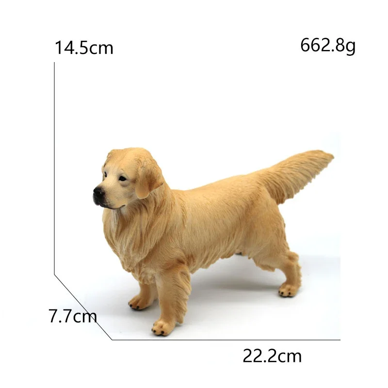 Educational Toy Gift for Kids – Realistic Simulation Golden Retriever Dog Model