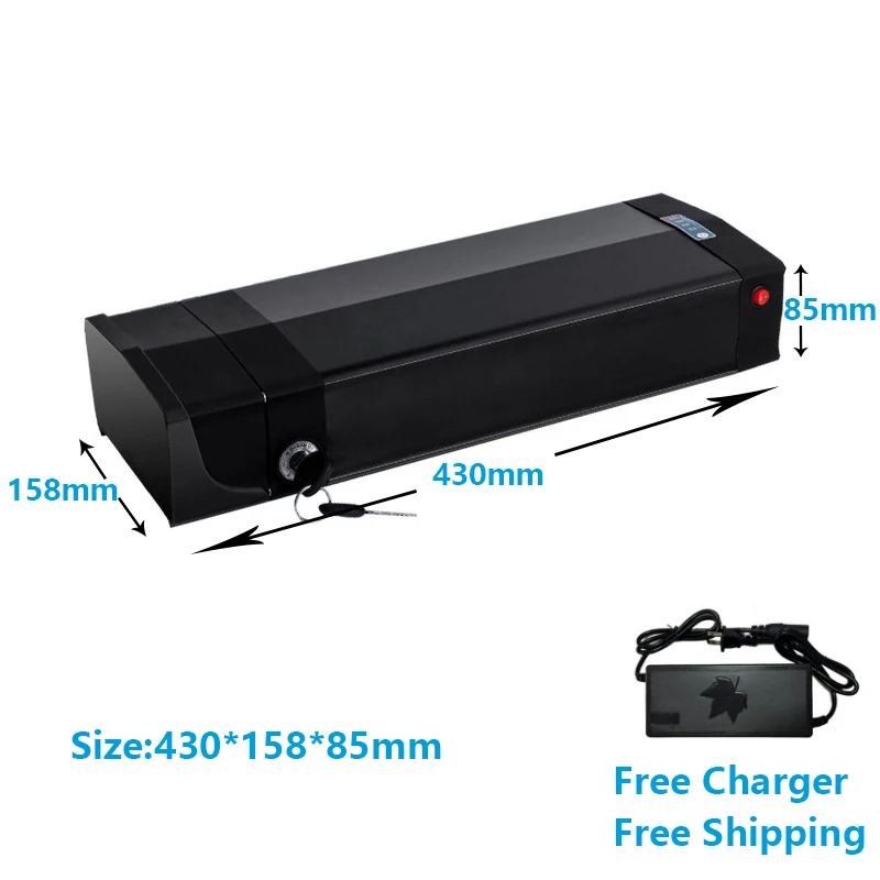 36v 48v 22.5ah 25.6ah 26ah 28.8ah 31.5ah electric bike Battery for Rear rack electric bike lithium battery pack rack battery