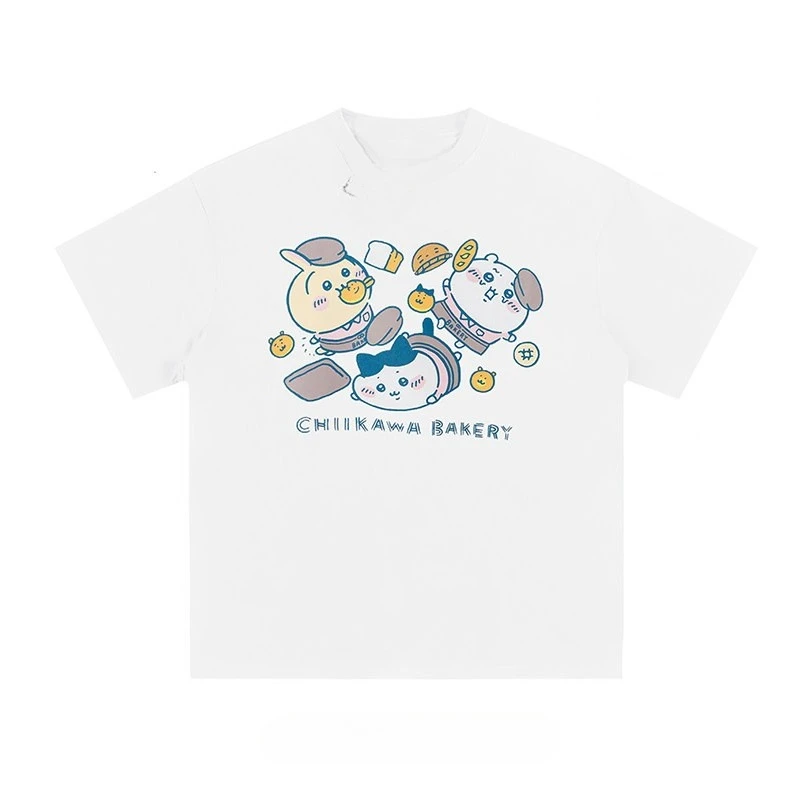 2026 Chiikawa Summer Parent Child Pure Cotton T-shirt Comfortable, Breathable, High Quality Ins Y2k