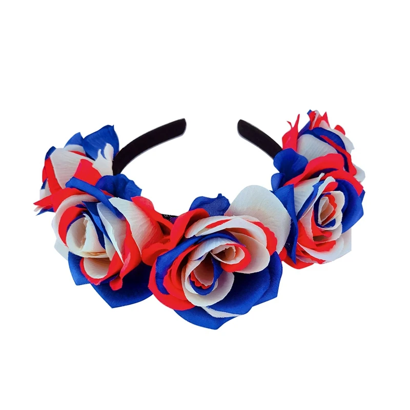 5Pcs Blue White Red Sports Hair Band For Men Women Hair Head Hoop Band Sports Headband Hairband Hair Parts