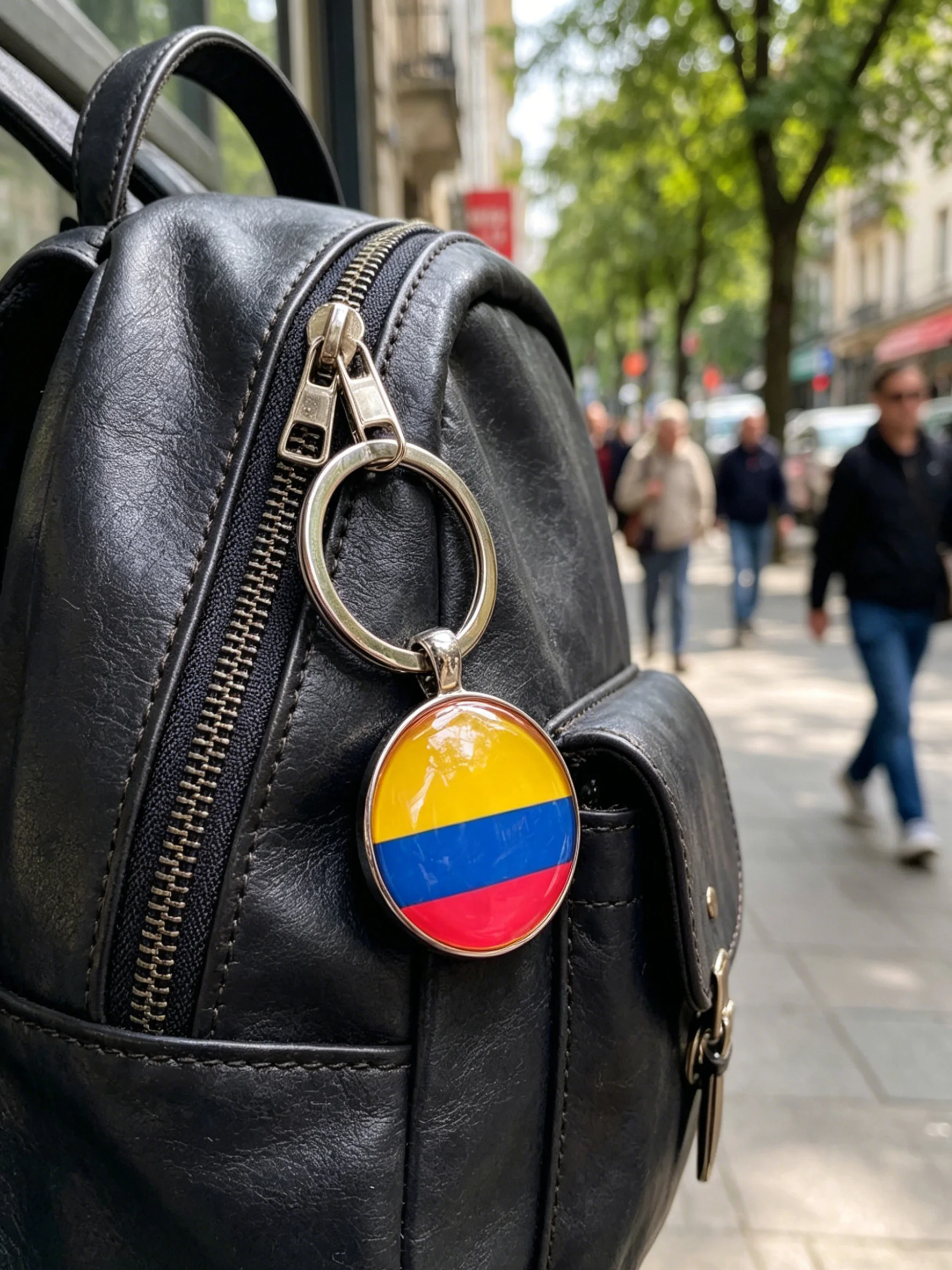 Flagicts Free Size Colombian Flags keychain