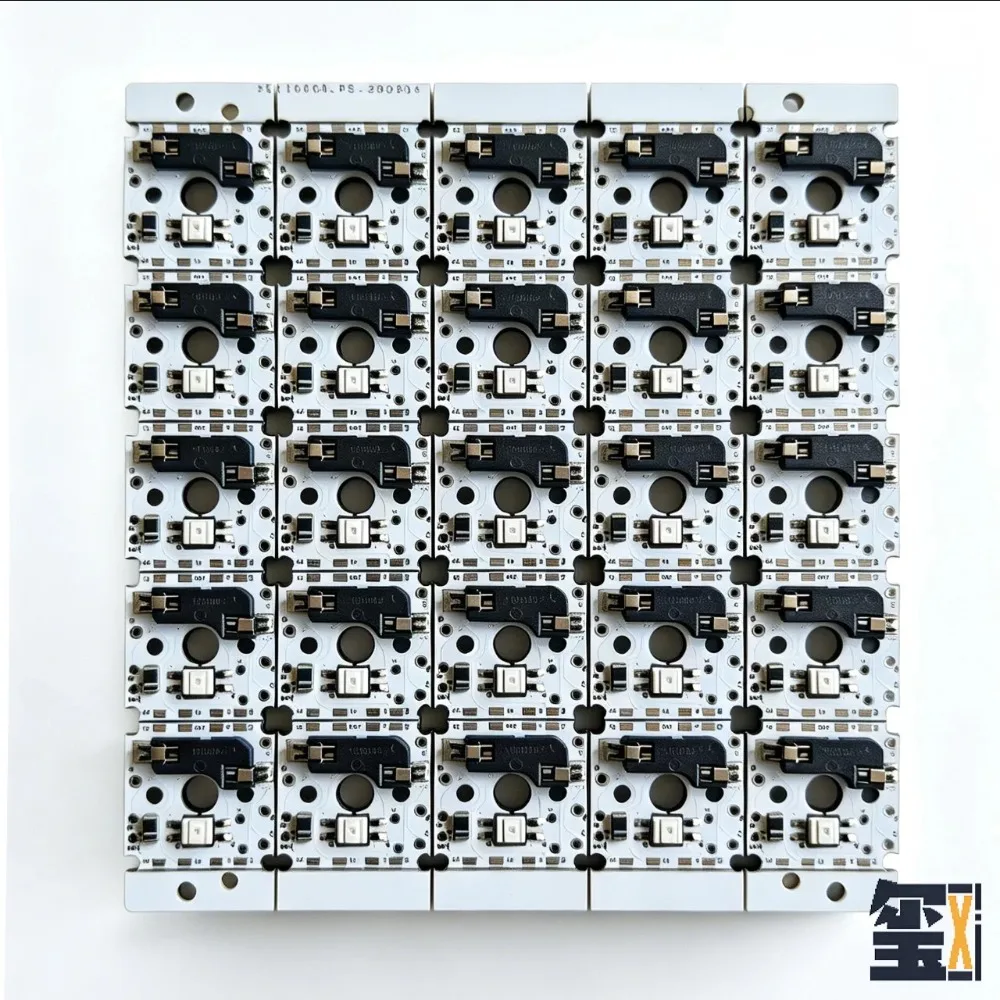 1U Axis Board DIY Keyboard PCB Small Axis Board Independent Axis Board Welded Shaft Seat and Diode RGB Keyboard Game Accessories