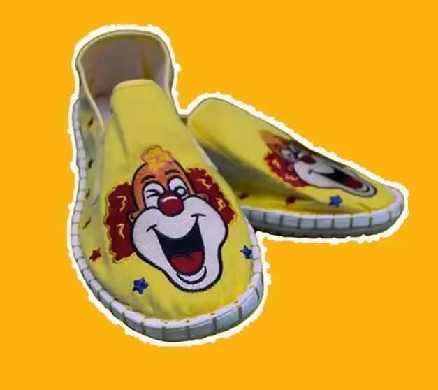 

Joker Stage Performance Dressing up Embroidery Practice Professional Joker Shoes