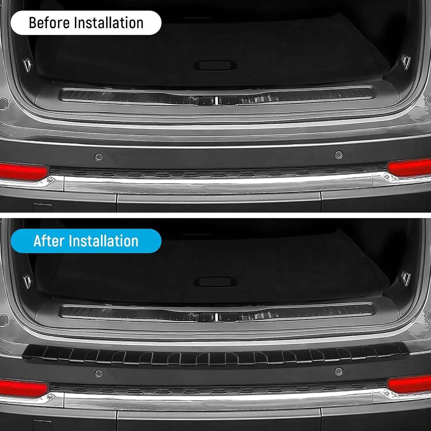 Rear Bumper Protector ABS Material for Jeep Grand Cherokee L 2021-2024 2025 Accessories Rear Bumper Guard Trunk Sill Protecto