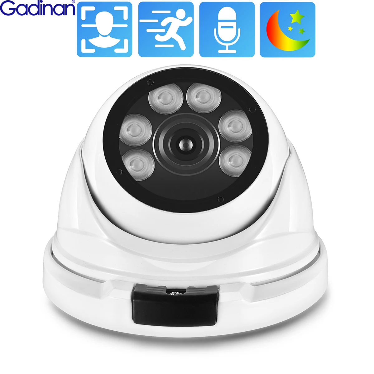 

8MP 4K IP Metal Baby Monitor Color Night Vision CCTV Dual Light Source Smart 5MP 4MP AI Motion Detection Security Dome Camera