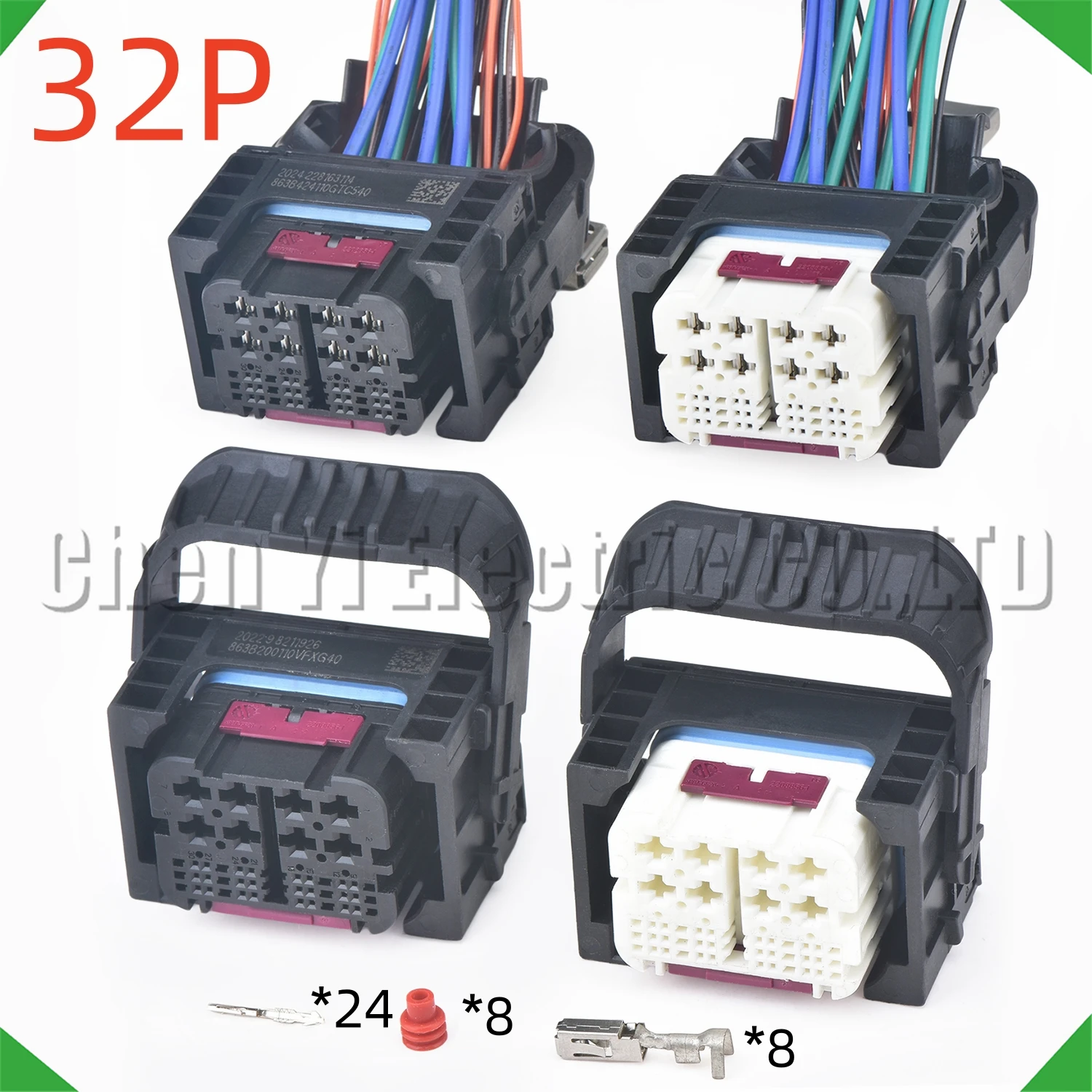 32 Pin Automotive Connectors ECU engine Computer board Wire harness Plug 9 302 478 01 1-2208852-1 1-2208852-2 For MG1 MD1