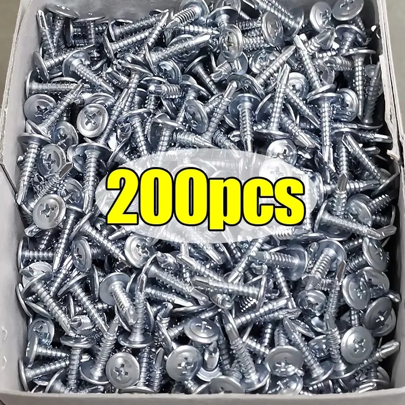 Stainless Steel Self-tapping Screws Metal Round Washer Flat Head Cross Phillips Self Drilling Screw Fasteners for Wood Sheet