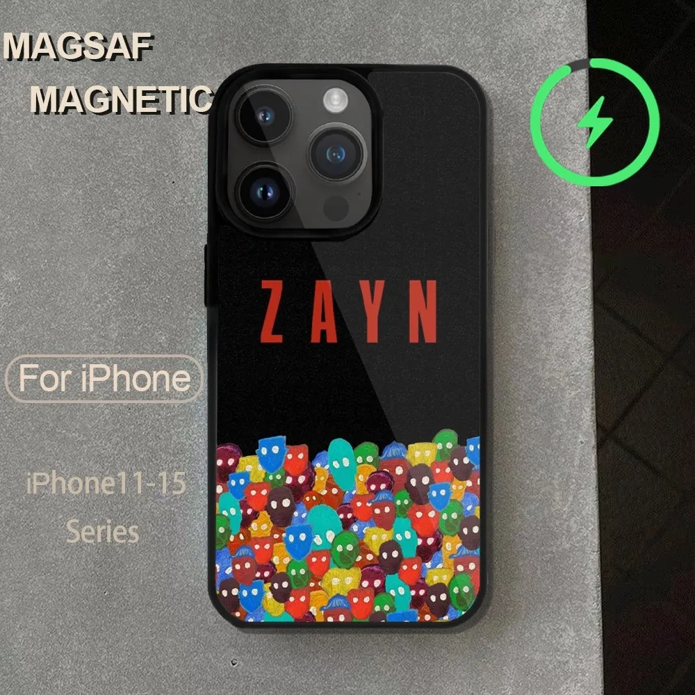 Zayn Malik Singer Phone Case  For iPhone 14 13 12 11 15 Pro Max Magsafe Wireless Charge Plus Mini Cover