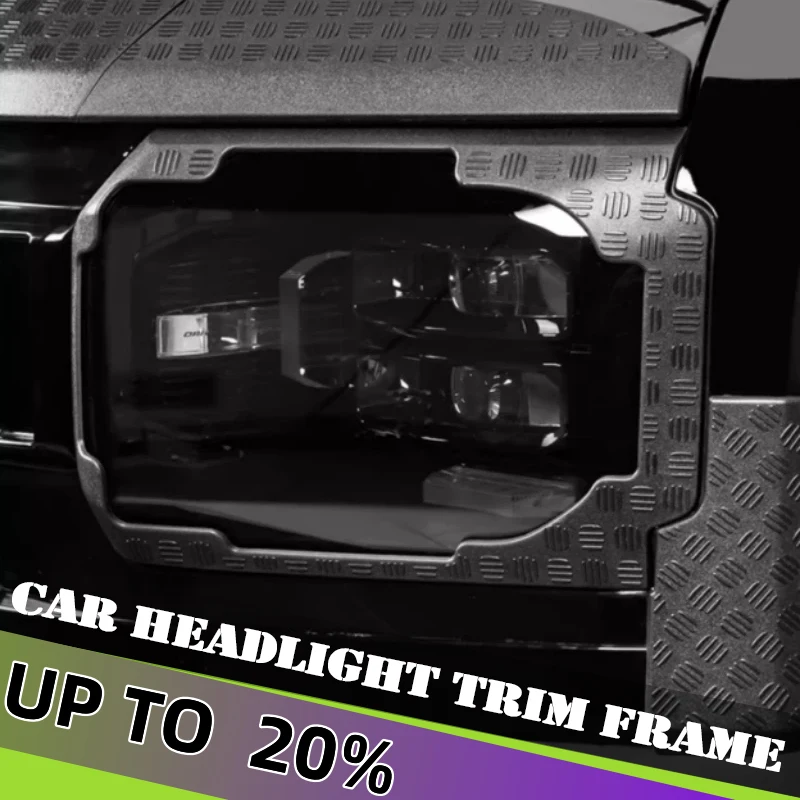 

Car Headlight Trim Frame Fit for Jetour Traveller T2 T2 2023 2024 2025 Modified Challenger Kit Car Exterior Trims Accessories