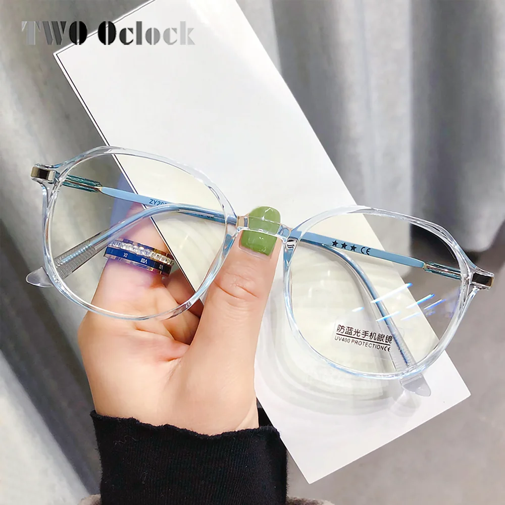 Ultra-light TR90 Myopia Glasses Women Transparent Prescription Corrective Glasses Minus Sight Anti Blue Light Eyeglass Frame