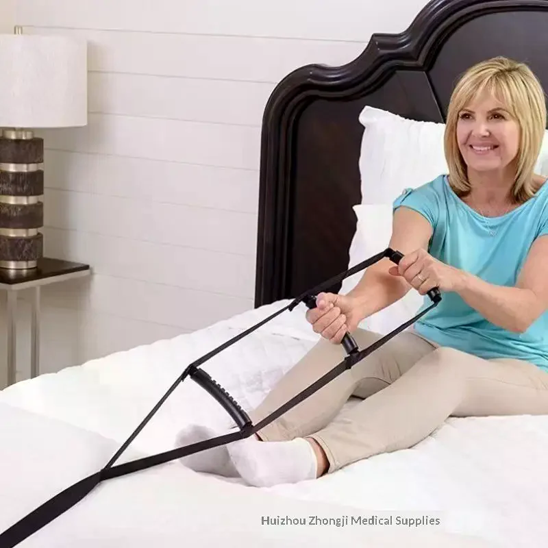 Elderly Get Up Aid Disabled Get Up Ladder Assist Belt Adjustabe Bed Assist Strap With Handrails Pull Up Sit Up Wake Up Rope
