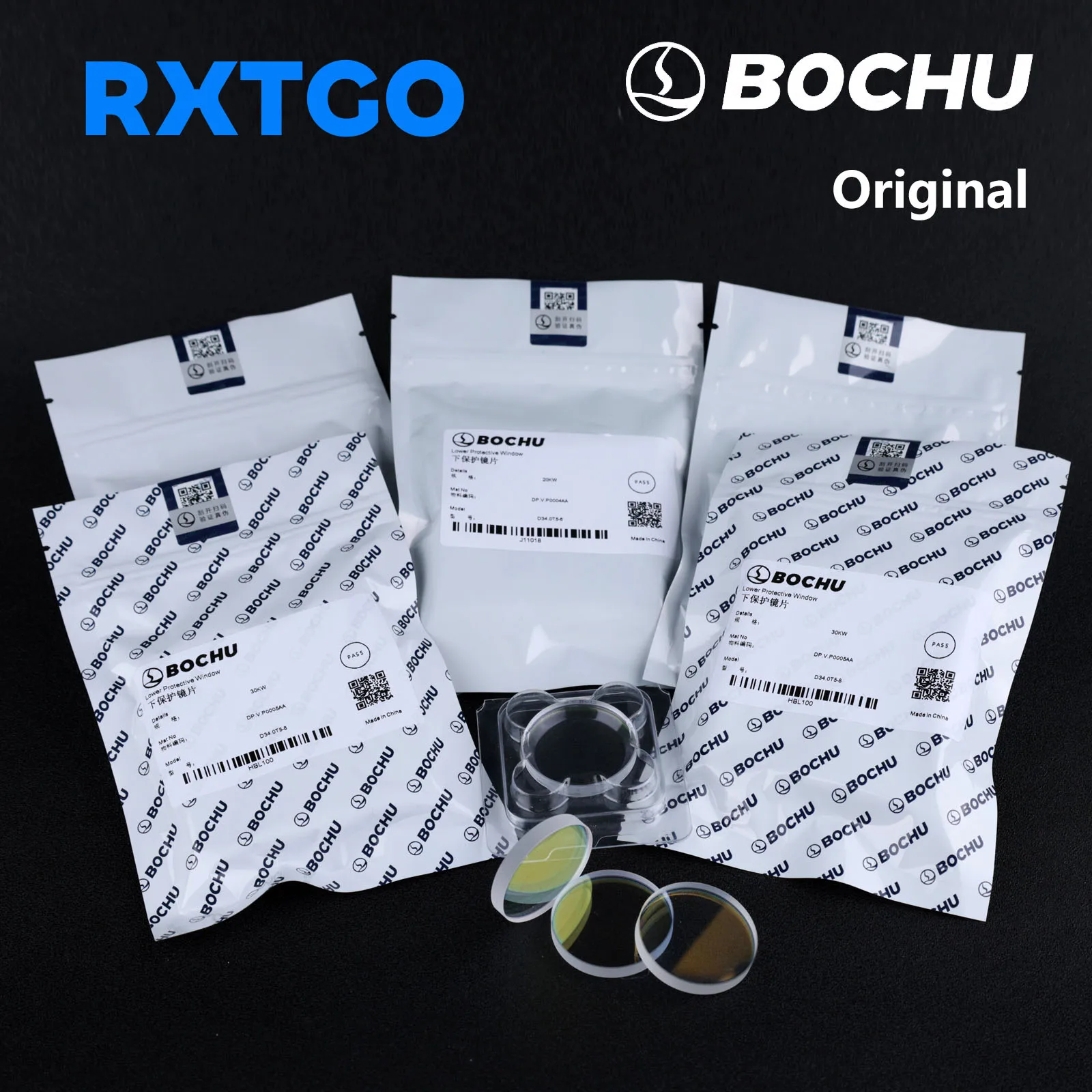 Genuine BOCHU Laser Protective Window 21.5x2mm 25.4x4mm for Fiber Cutting Head