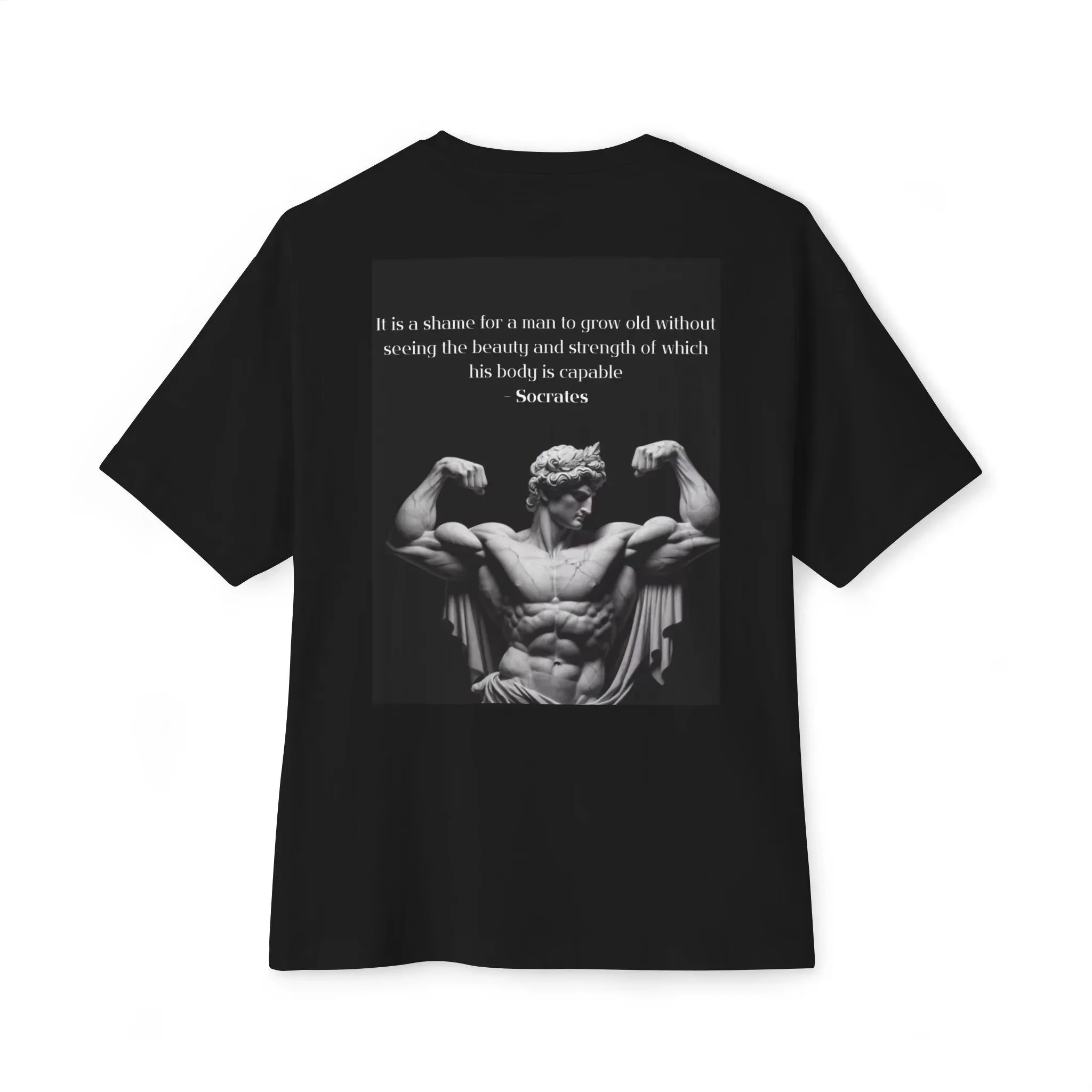 HOT SALE Stoic Philosophy T-shirt | Dark Aesthetic Streetwear Neutral T-shirt Square Shirt Men's Clothing Philosophy Graphic Top