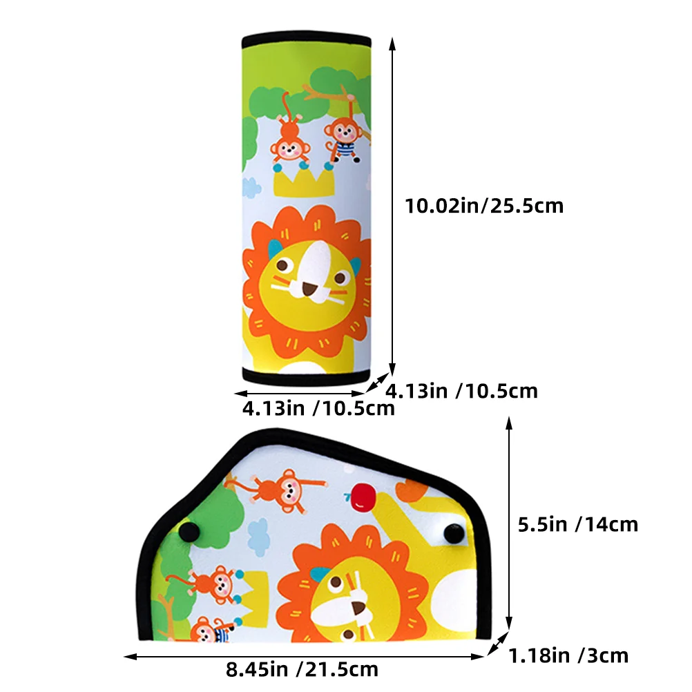 Cover Covers Car Cushion Kids Pad Protective Case Automotive Pads Strap Flannel Adjuster For Child