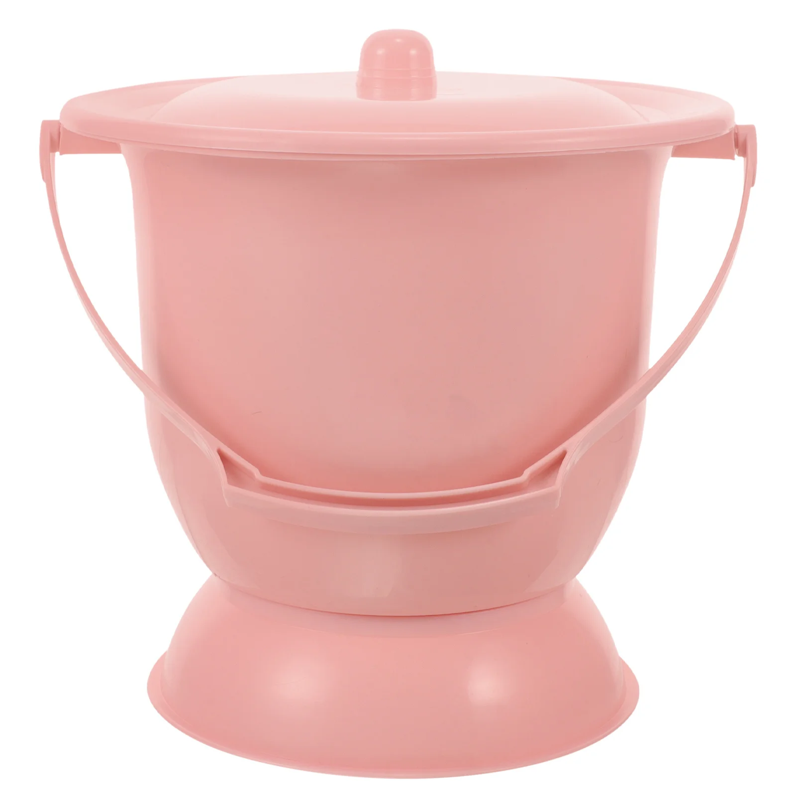 وعاء الغرفة، وعاء البول البلاستيكي المحمول لكبار السن والنساء الحوامل بجانب السرير، دلو البول الليلي مع غطاء متين وخفيف الوزن #1