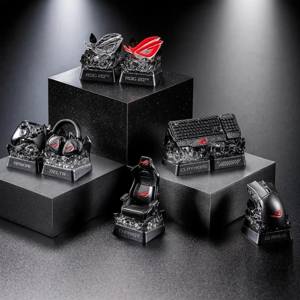 Asus ROG Keycap Blind Box 20th Anniversary Edition Suit for Azoth Falchion Keyboard Cross Axis Structure Randomly Pack 1pc/6pcs