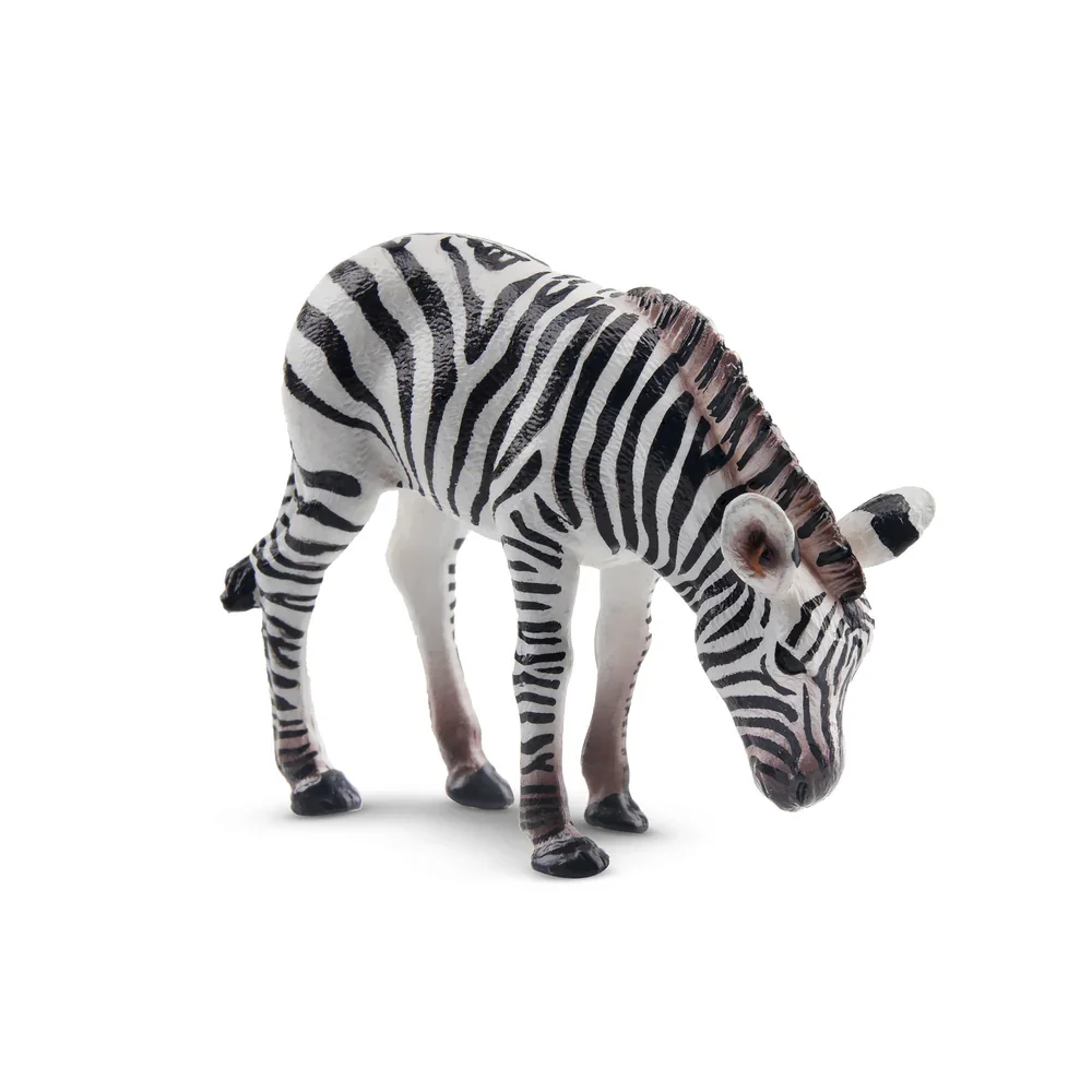 Toymany Symulacja Zebra Szczeniak Dzikie Zwierzę Model Zabawka Mini Figurki Lalki Figurki Akcji Zabawka Prezent dla Dzieci Dekoracja Tortu