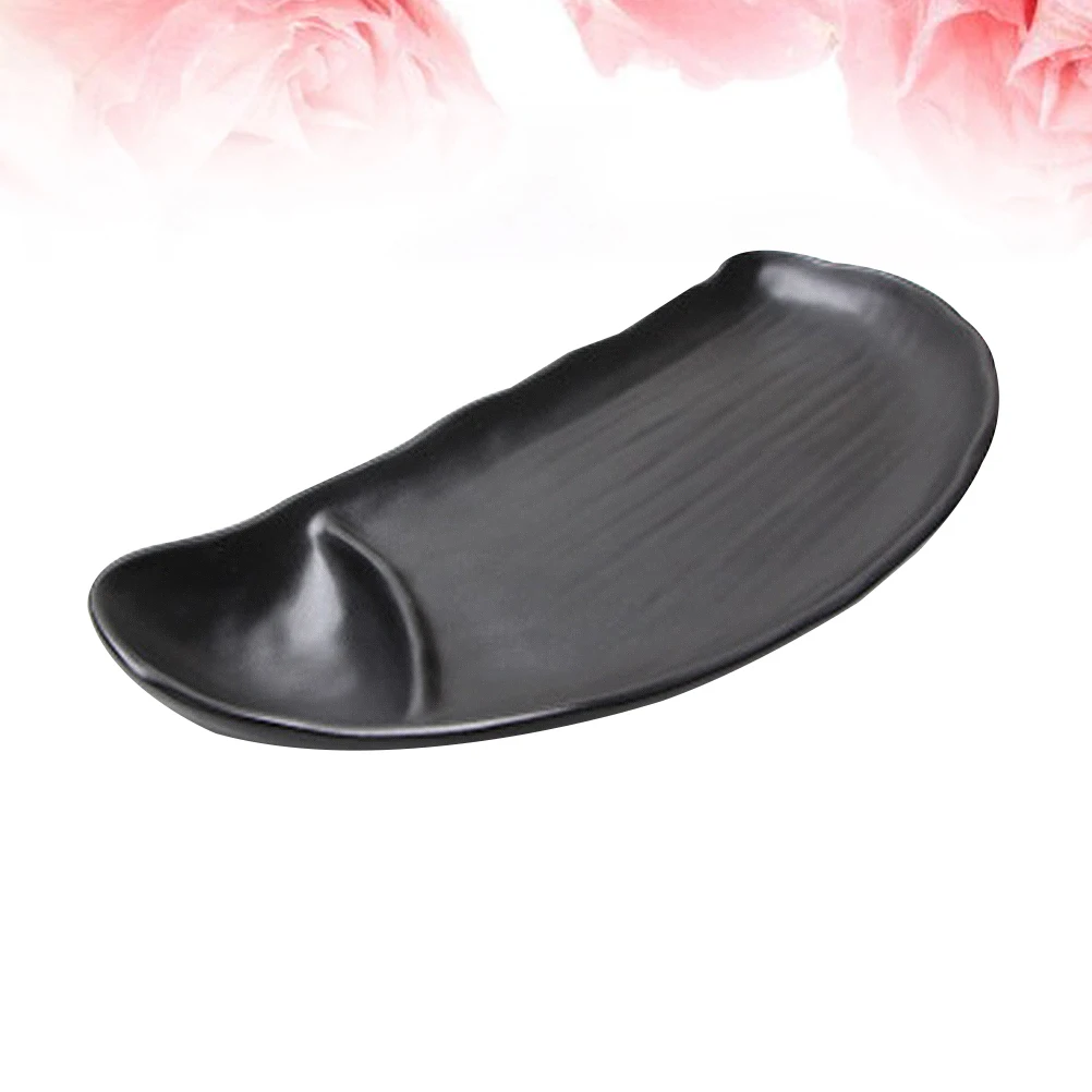 

1pc Sushi Snack Plate Melamine Sashimi Tray For Home Restaurant Party Dessert Dip Platter Sushi Dishes Snack Plates Kitchen