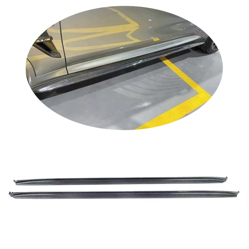 رائجة البيع ألياف الكربون الحقيقية الجانب تنورة تمديد الشفاه المفسد ل X3M F97 X4M F98 2019 - 2021 #1