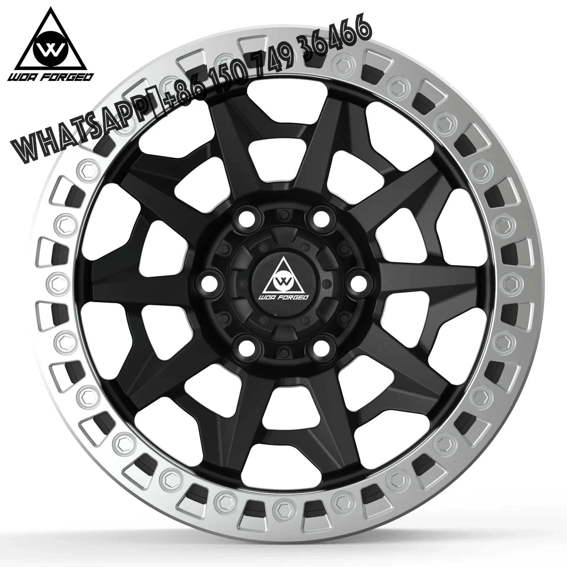 6061-T6 WOA FORGED 4x4 SUV Rim Aluminum Forged Beadlock Wheel Customized Offroad Rim 17 18 20 Inch for Hilux jeep wrangl
