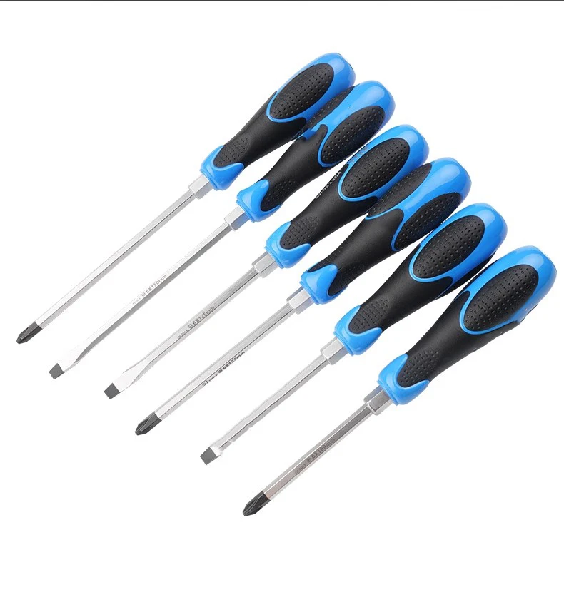 Multipurpose Handle Screwdrivers Set With Magnetic Insulated Security Repair Hand Tools Cross/Straight Type Screw Driver