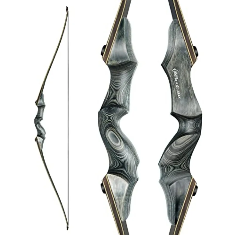 

Лук разборный Black Hunter Takedown Longbow 60 для правой и левой руки, деревянный, для начинающих, для охоты, тренировок и практики, 25-60 фунтов