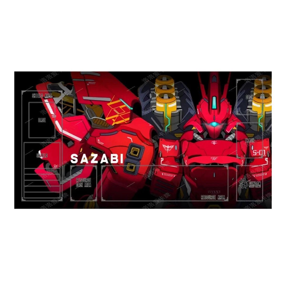 600X350X2Mm Diy Gundamed Tcg Card Battle Mat Cartoon Tcg Single Player Board Game Card Duel Plate Battle Mat Anime Cards Gift