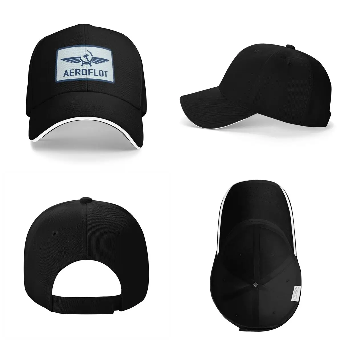 Unisex Baseball Hats Aeroflot Aviation Russe Pilote Aerospace Aviateur Outdoor Streetwear Sports Baseball Caps Cap Casquette Hat
