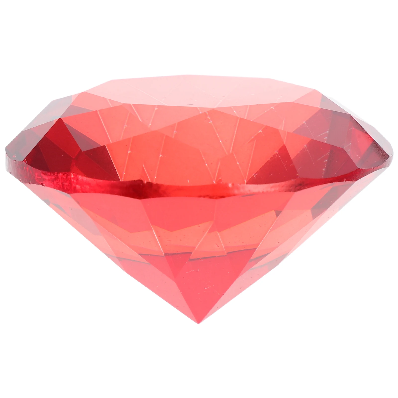

60 Mm Artificial Diamonds Red Decorations Wedding Party Birthday Home Craft Scatter Gems Large Size Faux Stones