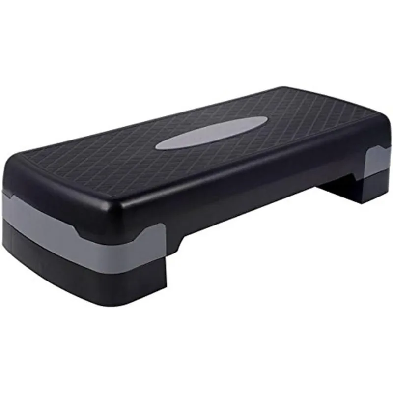 

27" Adjustable Exercise Equipment Step Platform For Sports & Fitness (black & grey)