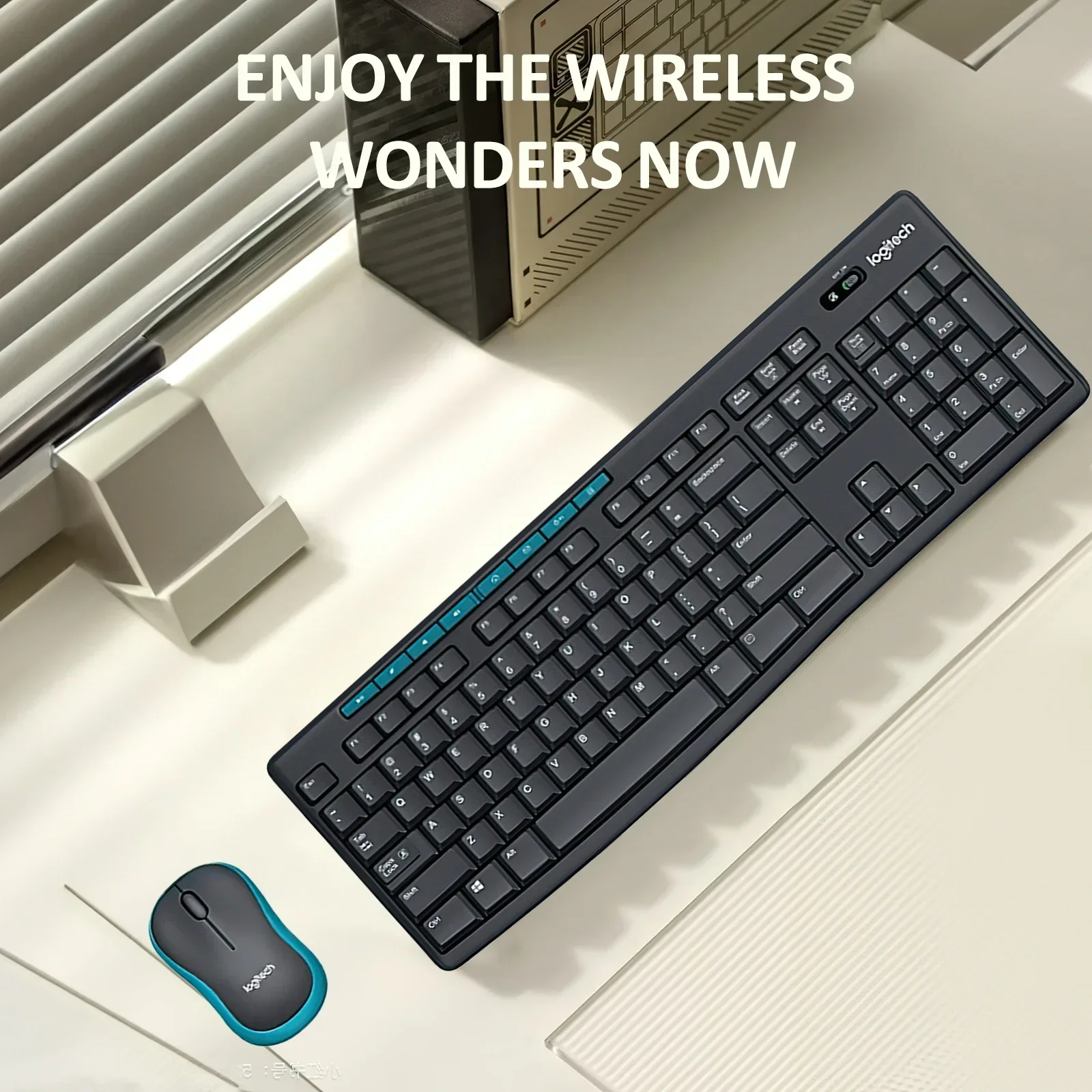 

Комбинация беспроводной клавиатуры и мыши Logitech MK270/MK275 — USB Plug-and-Play 2,4 ГГц, для ПК, ноутбука, настольного компьютера, дома и офиса