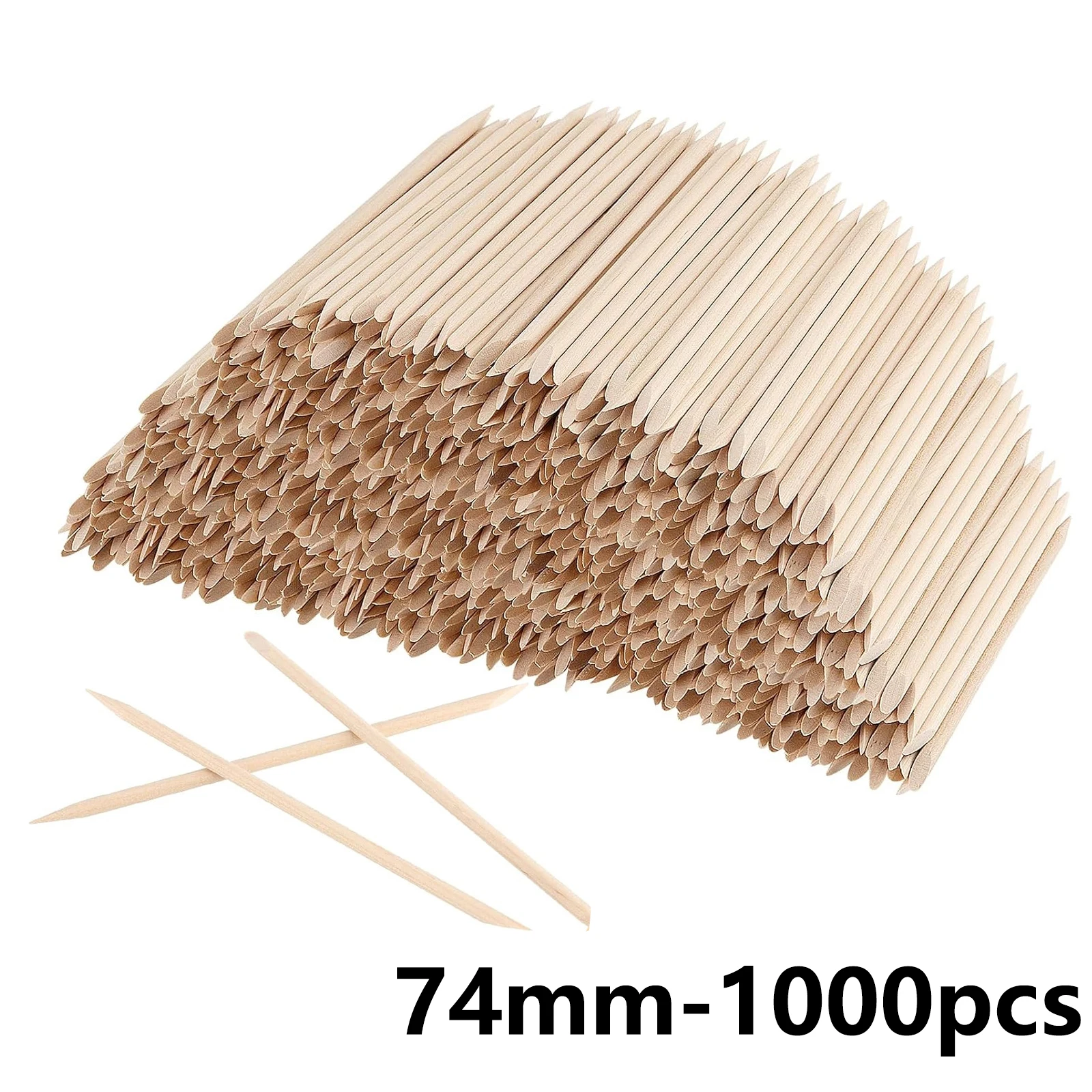 100/50 stücke Nail art Pusher Orange Holz Sticks Nagelhautschieber Entferner Strass Punktierung Entfernung Maniküre Pediküre Pflege Werkzeuge