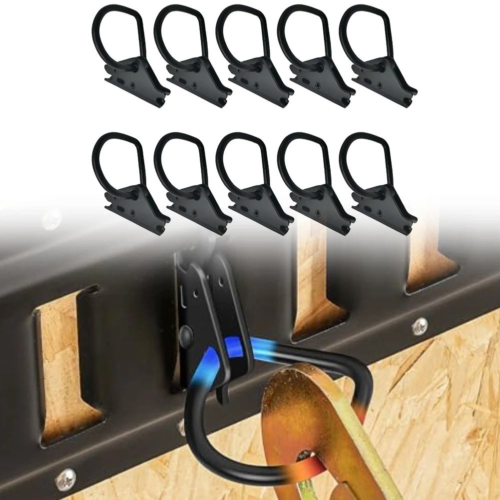 

10PCS D-Ring Secure Anchors Steel Cargo Tie Down Ring For E-track For Trailers Pickup Trucks Motorcycle