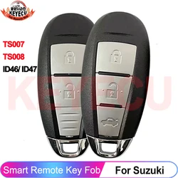 KEYECU TS007 TS008 per Suzuki Swift Kizashi SX4 Vitara 2010 - 2016 315/433MHz Smart Key Remote ID46 ID47 Chip P/N: muslimate