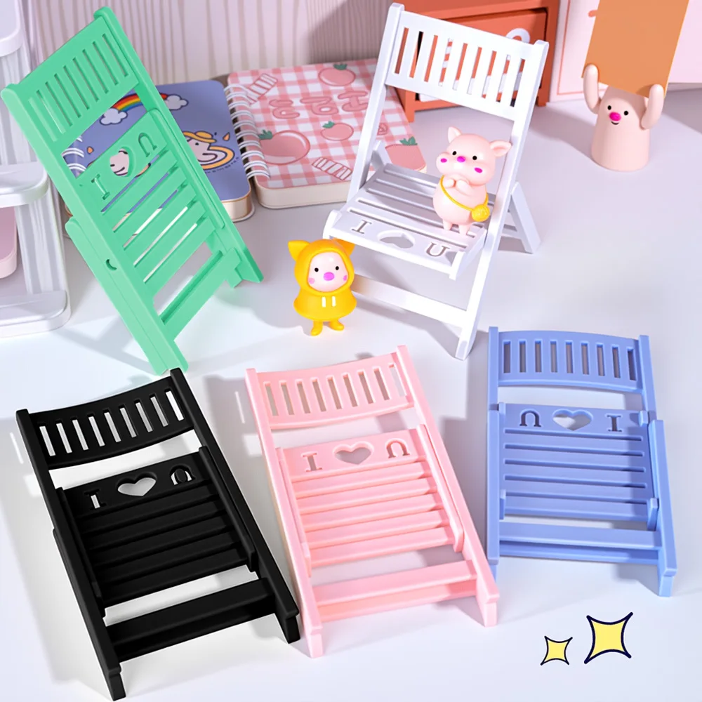 

Creative Foldable Macaron Color Mobile Phone Holder Desktop Lazy Stand Cute Chair Shape Portable Mobile Phone Holder